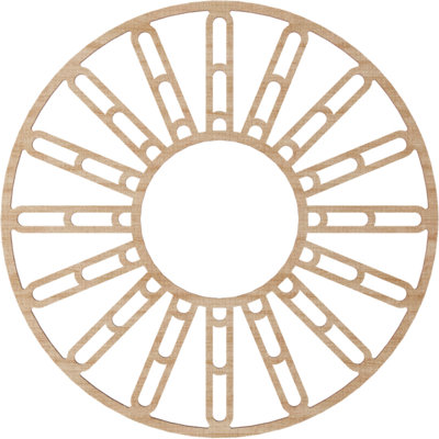 Médaillon de plafond en bois Hale