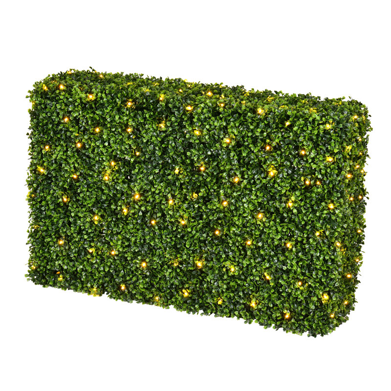 Vickerman 36" Artificial Green Boxwood Hedge for Outdoor Use