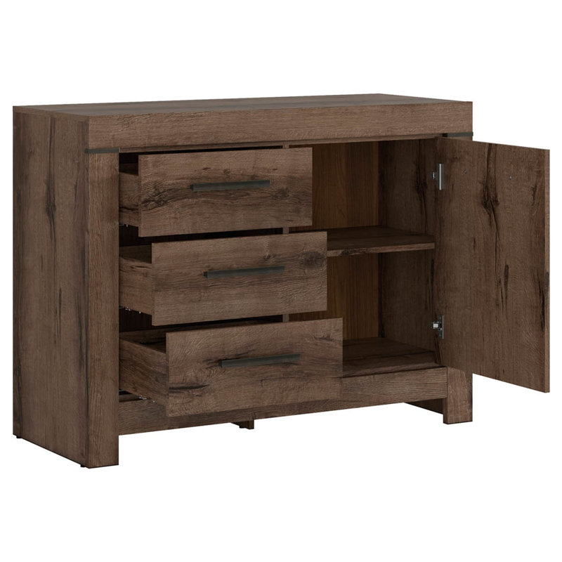 1 - Door Rectangle Accent Cabinet, Oak Monastery