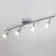 Modern 4-Light Track Lighting Kit, Flush Mount Wall/Ceiling Spot Lights Fixture, LED Track Light With Chrome Flexibly Rotatable Light Head