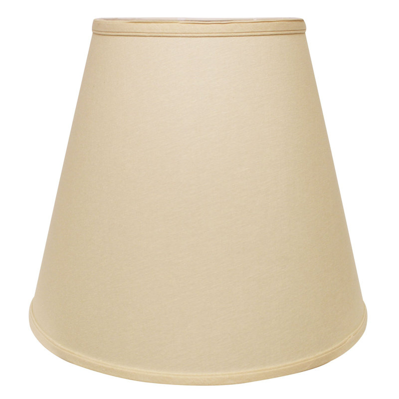 Abat-jour empire en lin 16 po, Beige
