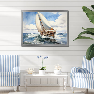 " Sailboat In The Wind I "