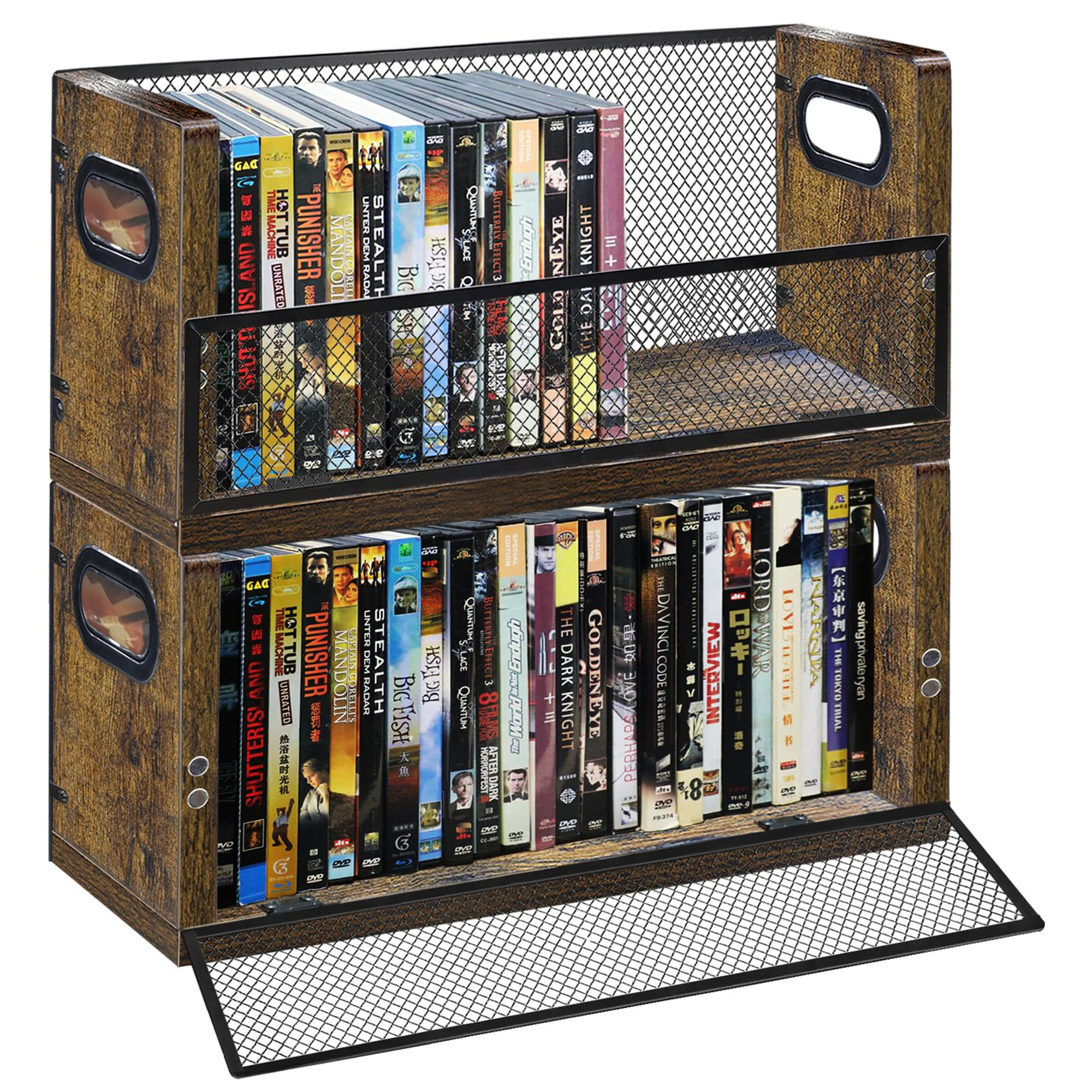 17 Stories Set Of 2 DVD Racks Hold Up To 56 Dvds (28 Each) - Wayfair Canada