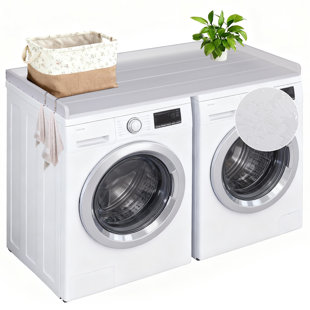 Hdpe Washer Dryer Countertop, No-installation Laundry Topper For Washer And Dryer, Waterproof Odorless Countertop For Laundry Room Storage, 54" X 27"