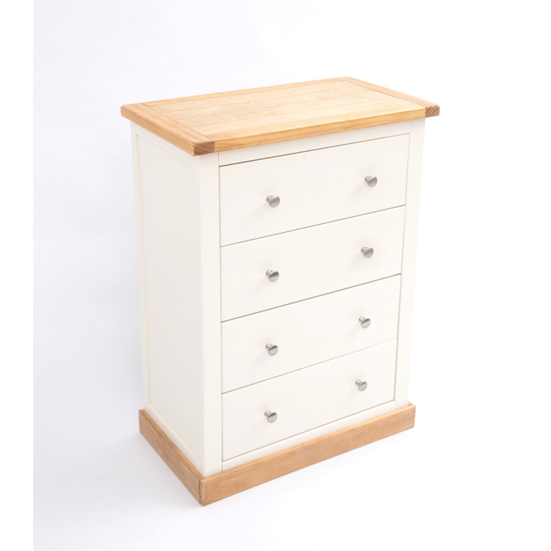 Moana 70cm W 4 - Drawer Chest of Drawers, Waxed Pine