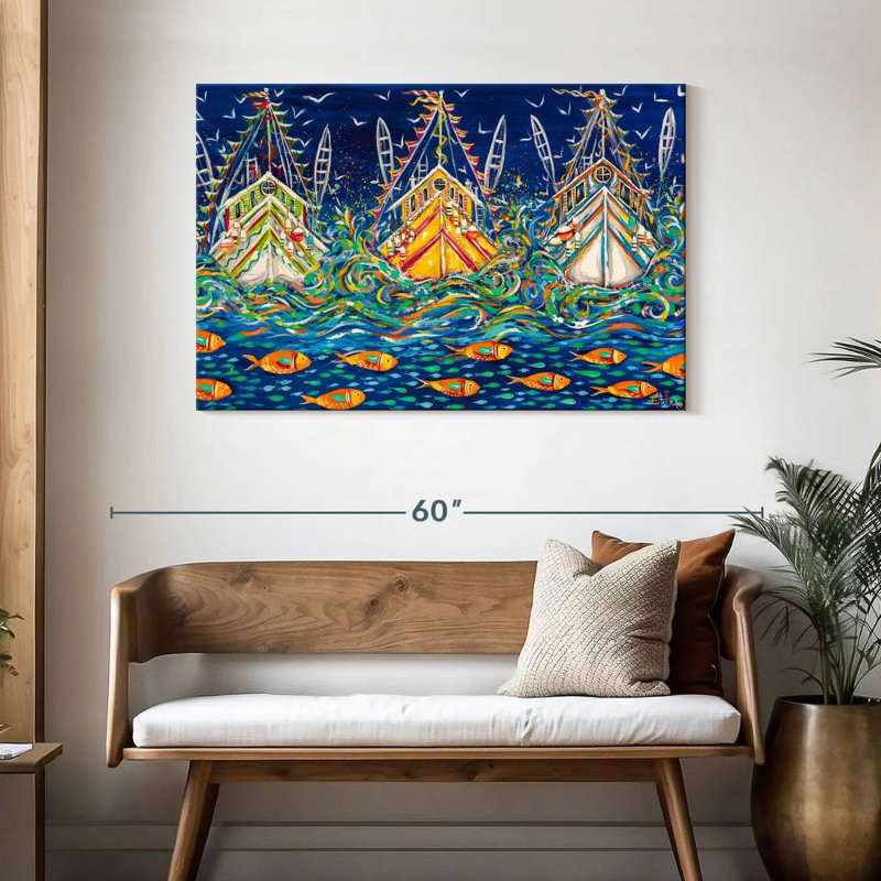 Senne Seas The Day, 30" H x 45" W