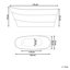 Mehar 1700mm x 730mm Freestanding Soaking Acrylic Bathtub-1545715415