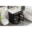 Meuble-lavabo de salle de bain avec lavabo, trois tiroirs et tablette de porte-113815044