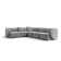6 Seater Velvet Sofa & Chaise