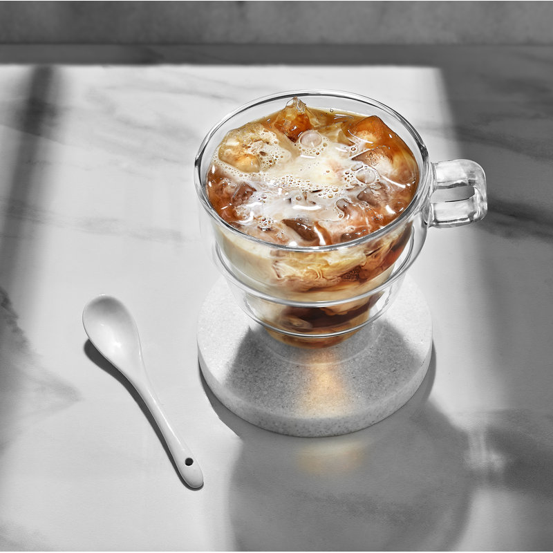 Tasses à café en verre JoyJolt Pila, 16 oz
