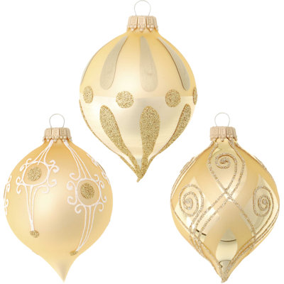 3-tlg. Weihnachtsbaumkugel-Set