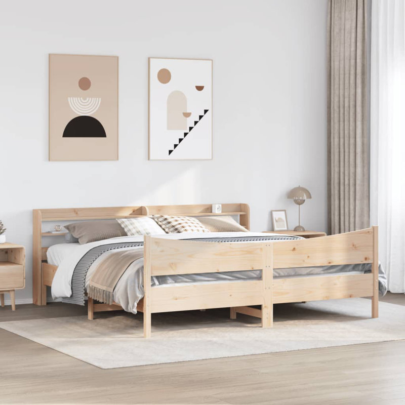 Storage Bed, Brown, Super King (6')