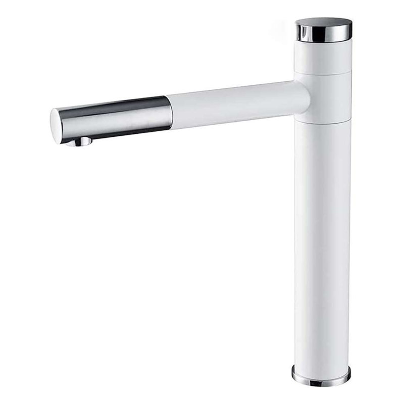 Fontana Vessel Sink and White Touchless Motion Sensor Faucet Combo