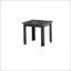 Ensemble de tables basses 3 pièces Traditional avec plateau en faux marbre noir Pieds en bois, faciles à assembler pour le salon