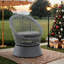 Chaise longue d'extérieur courbée en PE avec coussin et structure en fer-1674940399-1674940401