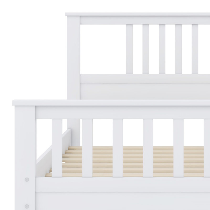 Wood Platform Bed With Headboard And Footboard