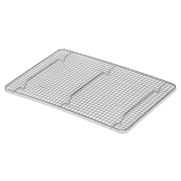 Choice 16 7/16 x 24 1/2 Chrome Plated Footed Wire Cooling Rack for Full  Size Sheet Pan