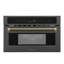 ZLINE Autograph 30 in. Microwave Drawer in Stainless Steel and Polished Nickel Helix Handle-151665935