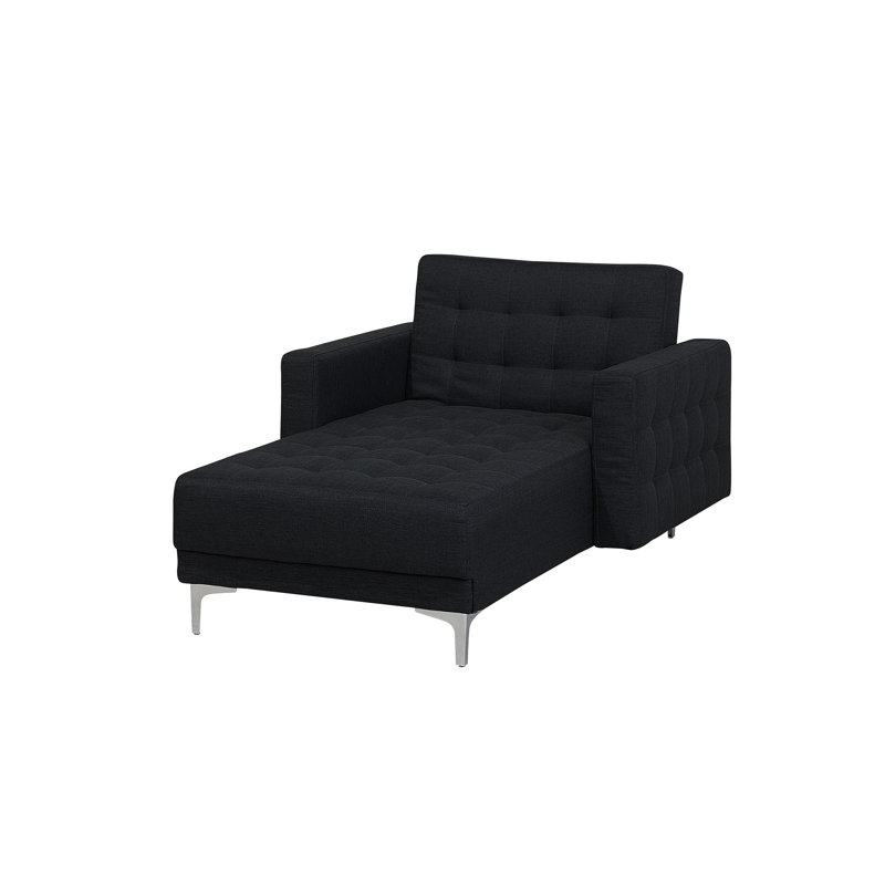 Finnegan Upholstered Chaise Lounge, Grey