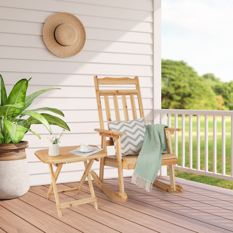 Sabra Solid Wood Rocking Chair