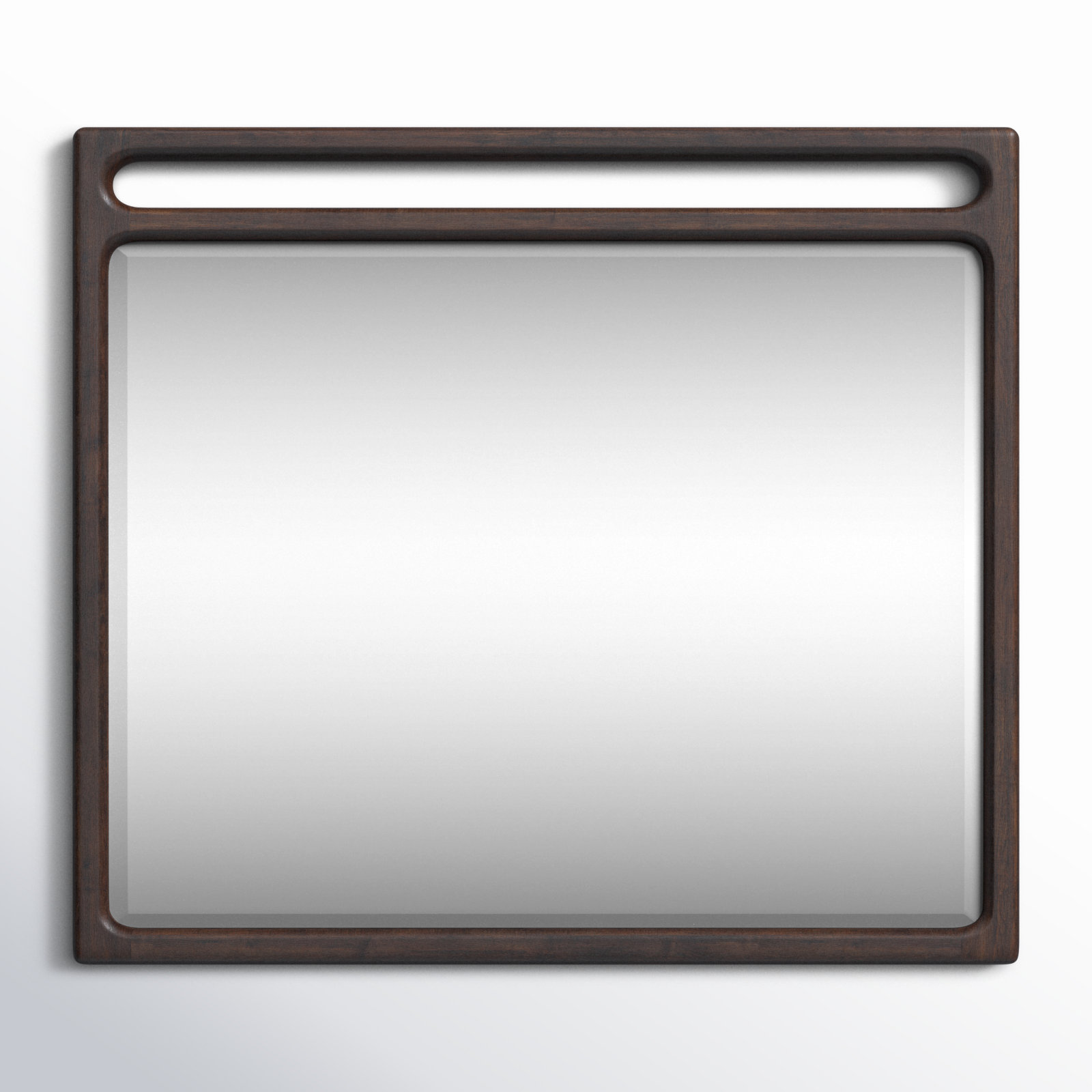 Rosy Solid Wood Rectangle Mirror