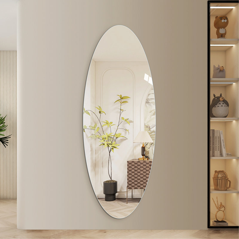 Full Length Wall Mirror, Oval Mirror For Entryway, Bedroom