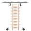 Maple 8.92' 8-Step Wood Removable Sunburst Wheel Ladder-25409869-25409870-25409872