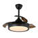Aadvik 42" Retractable Ceiling Fan with LED Lights and Remote, 6-speed Reversible Fan