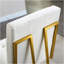Ensemble de 2 chaises de salle à manger Modern Velvet, conception capitonnée et base en acier inoxydable