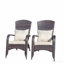 Chaise de patio avec coussins (coussin beige)