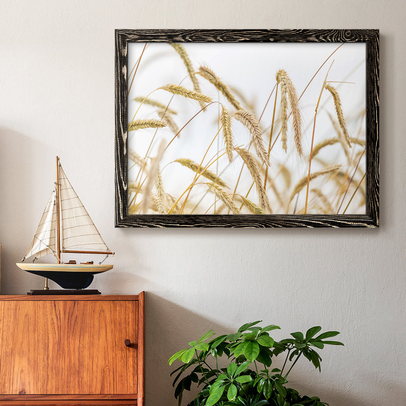Blé encadré sur toile, Noir, H 18 po x l 26 po