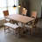 6-Piece Wood Half Round Dining Table Set Kitchen Table Set