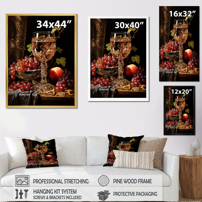 «Judaism Kiddushs Glow I», reproduction sur toile, Toile tendue, H 20 po x l 12 po x P 1 po