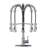Commercial Kitchen Faucet With Brushed Nickel Finish - Single Handle Spring High Arc, Pull Down , To Deformation And Wear Arc In Spring, Chemicals Oxidation-295226818