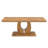 Modern simple luxury rectangular coffee table in wood colour. The computer desk. The game table