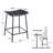 Reza 24" High Leather Tufted Bar Stool-904851422