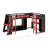 Twin Size Gaming Bed With RGB LED Lights And USB Ports-83795380
