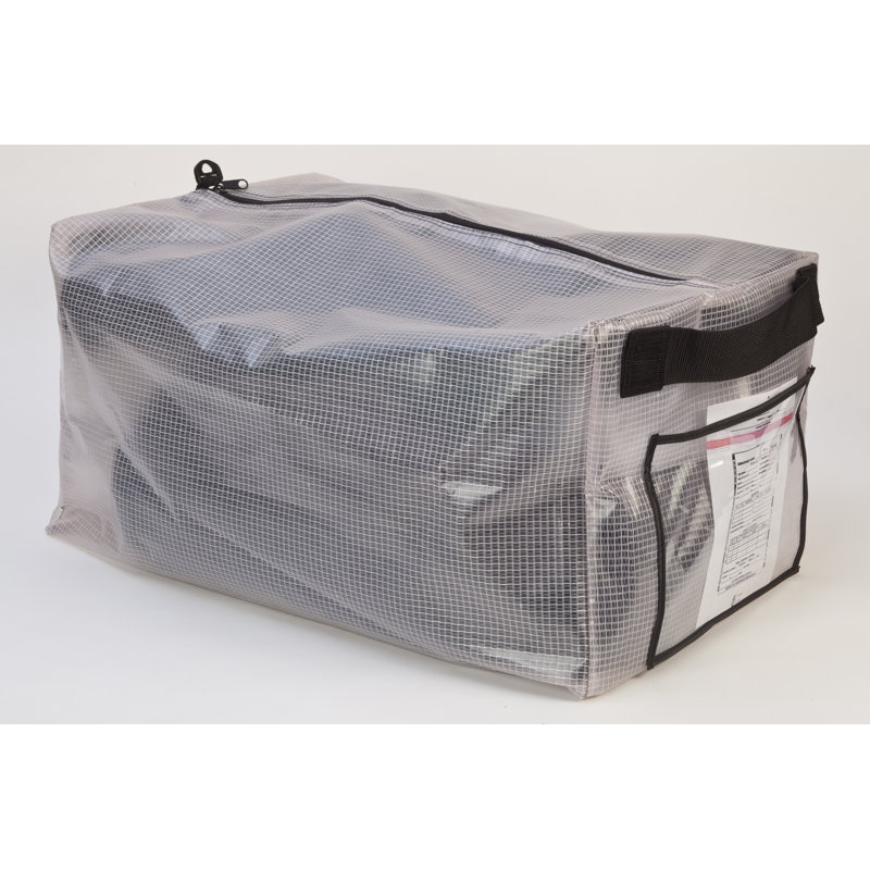 Sac de rangement en vinyle sous le lit, 16" H x 24" L x 12" D