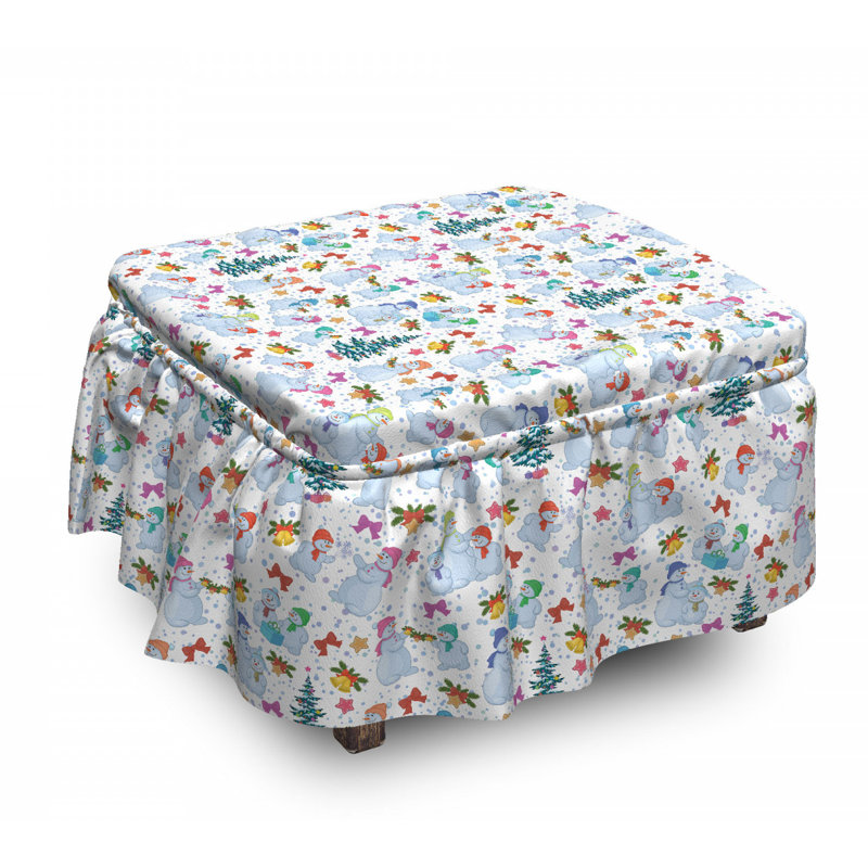 Box Cushion Ottoman Slipcover