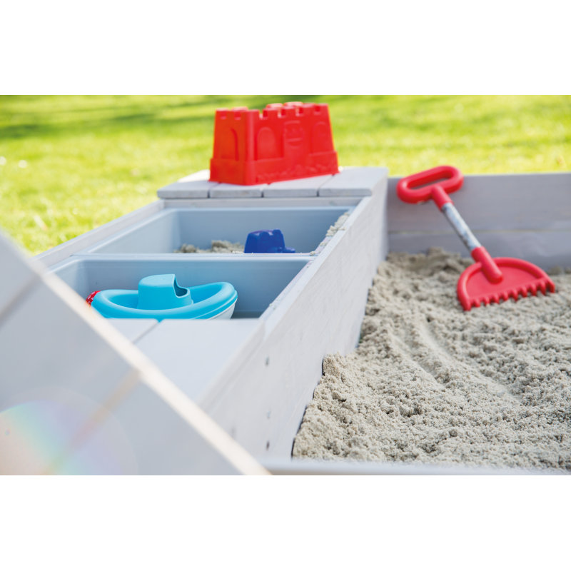 Roba Deluxe 125cm x 17.5cm Sandbox with Cover