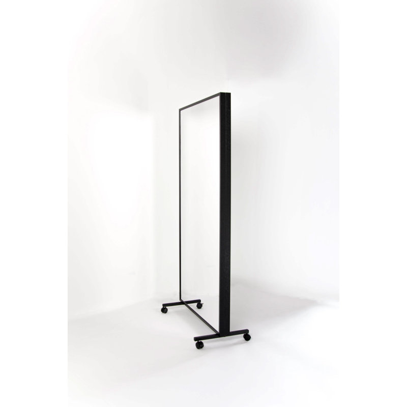 LiteMirror with Wood Frame and Rolling Stands, 84" x 72"