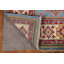 Tapis unique en laine noué à la main 6 pi 4 po x 9 pi 9 po nouvel âge en bleu / rouge / ivoire