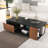 Extendable Coffee Table,  Length Adjustable Wood Coffee Table with 2 Storage Drawers for Living Room, Large Long Rectangular Centre Table