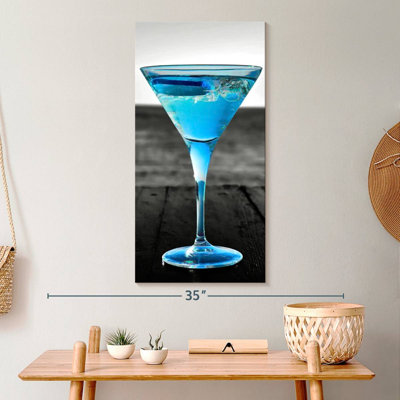 Pop bleu martini