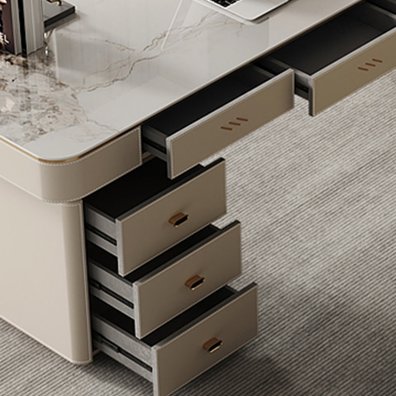 Stylish French Desk, 29.52" H x 78.74" W x 23.62" D