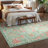 Kaldi Floral Washable Vintage Soft Non Slp Area Rugs for Living Room Bedroom Dining Room Low Pile Thin Boho Carpet-976889820-989910810