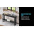 Fluted 56-Inch Console Table with Storage Shelf, Light Oak-723672312