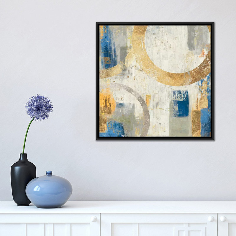 «Tune I», reproduction sur toile, H 18 po x l 18 po x P 1,5 po, Toile avec cadre noir, Pas de tapis