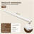 60'' W X 4'' H Engineered Stone Carrara White Backsplash Rectangular Vanity Top Polished Back Splash for Bathroom Countertop