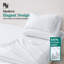 New Season - Ensemble de draps en coton - Draps 100% coton à densité de tissage 500 fils avec draps en coton doux (simple, blanc optique brillant)-117459753-117459755